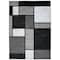 World Rug Gallery Contemporary Modern Boxes Design Soft Area Rug 3'3'' x 5' Gray 106GRAY3X5 - alternate 5